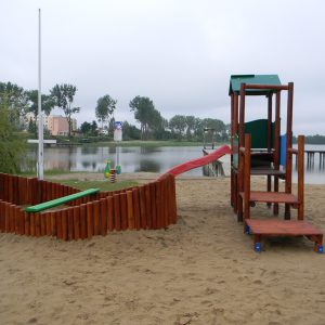 Zagospodarowanie plaży nad Jeziorem Rajgrodzkim w miejscowości Rajgród (2014)