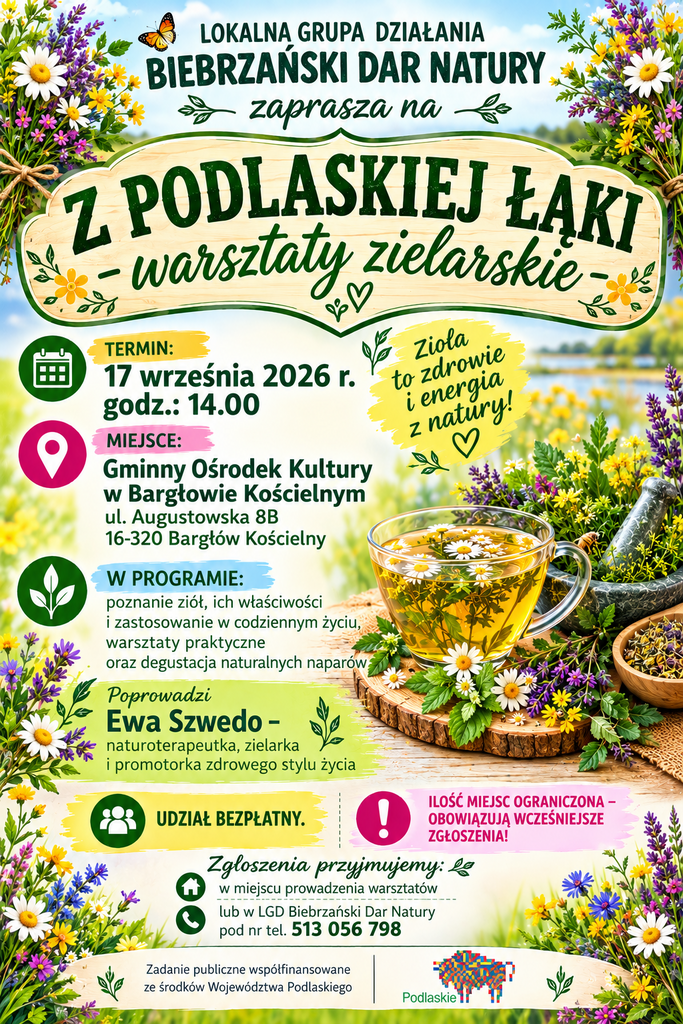 Zaproszenie na warsztat-Bargłów Kościelny 17.09.2026 r.